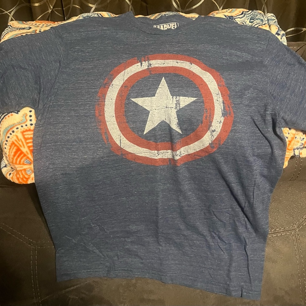 Marvel Navy Blue Logo Tee
